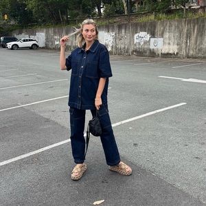 DISSH PIPER DENIM COORD SET NWT